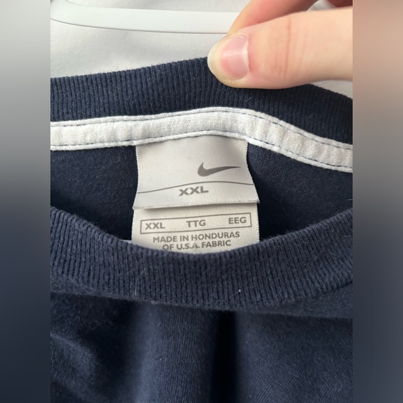 Authentique t-shirt bleu Nike vintage 2000’s / blue t-shirt Nike vintage 2000's - Picture 3 of 3